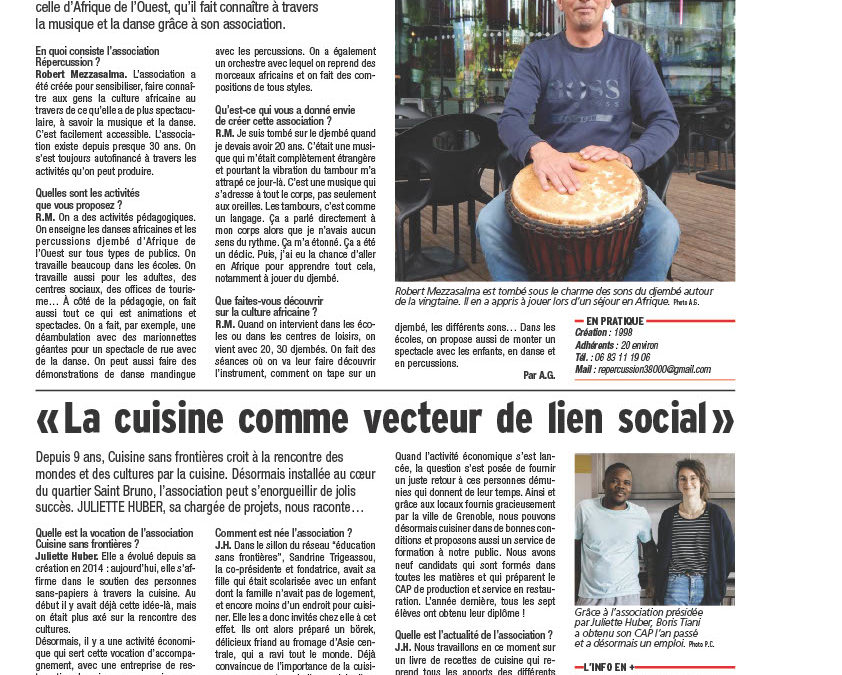 On parle de Cuisine Sans Frontières dans « Mag’ville et village » de juillet 2023