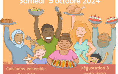 Le grand repas de la place Saint Bruno le 5 octobre 2024 fut un succès