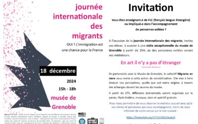 Invitation – journée internationale des migrants